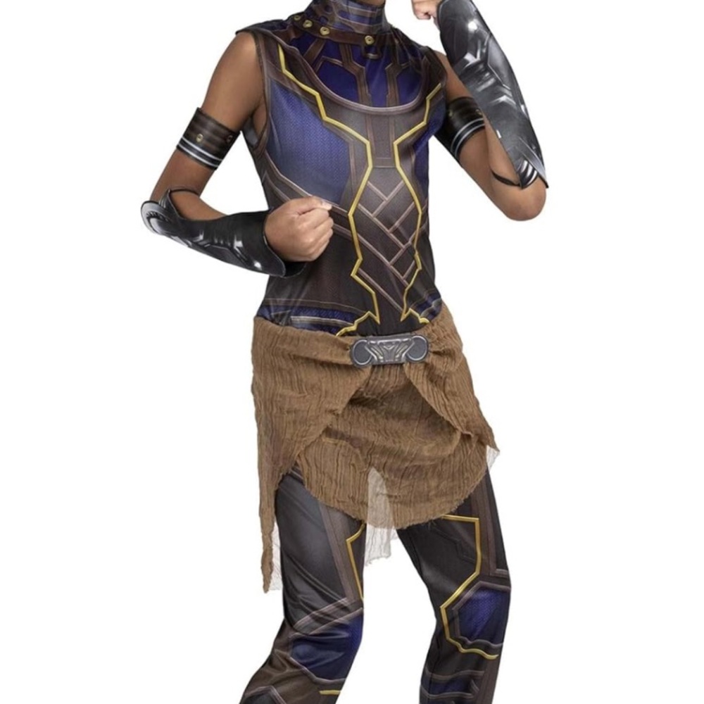 Black Panther Wakanda Shuri Costume in Blue and Brown